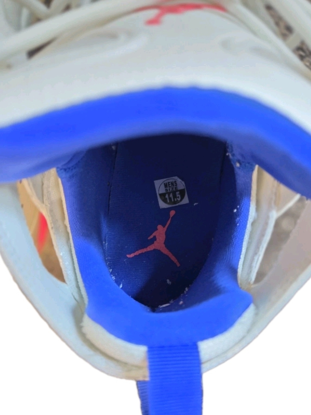 Jordan Flight Club 91 Men’s Basketball Shoes US Men's Size 11.5 Sail/Pink/Blue - Picture 11 of 13